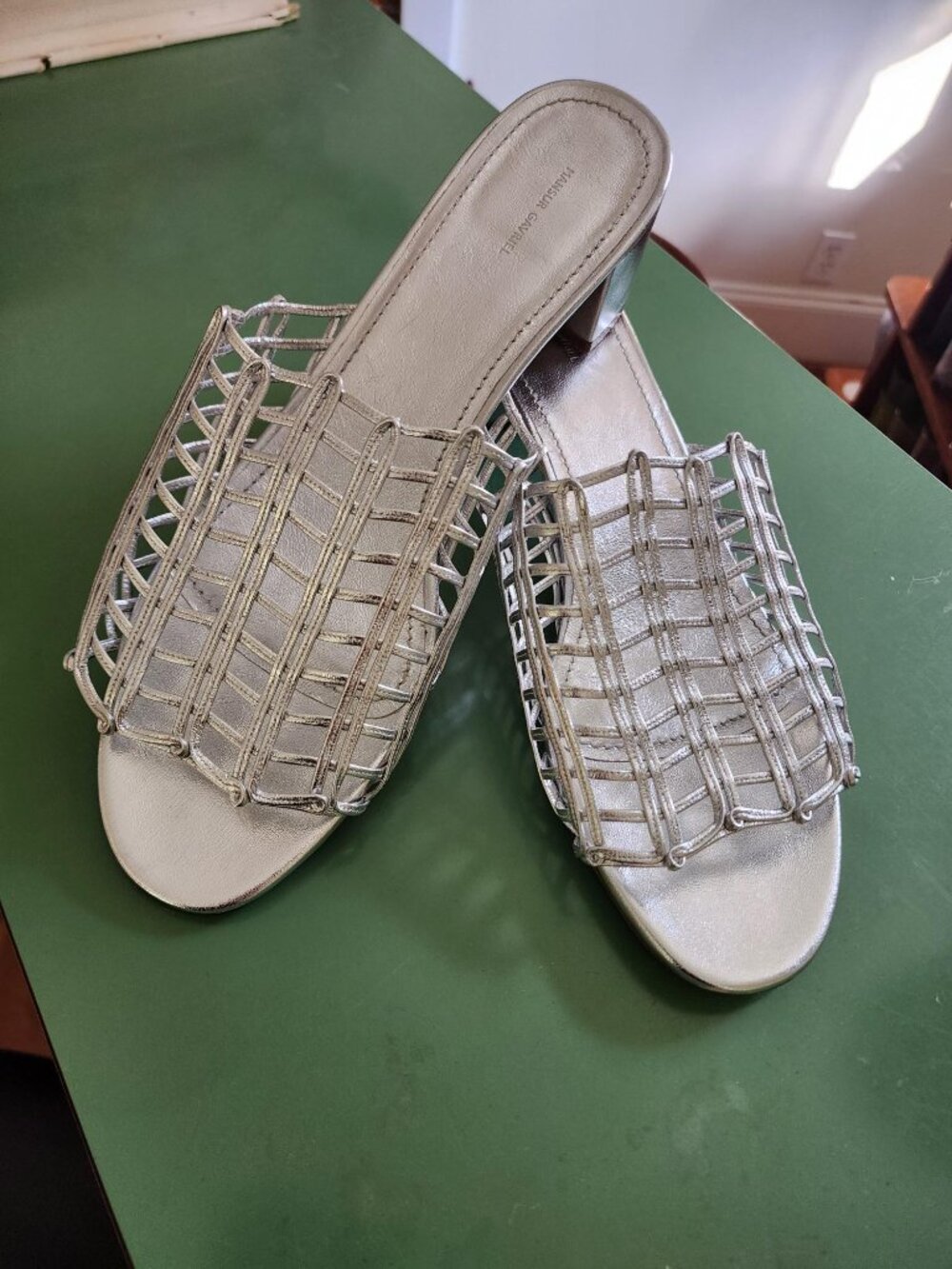 Mansur Gavriel Women's Silver Mules